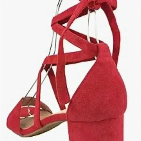 Trufox Red  wrap around sandal size 8M - Picture 3 of 10